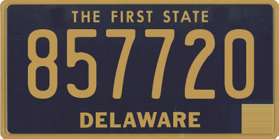 DE license plate 857720