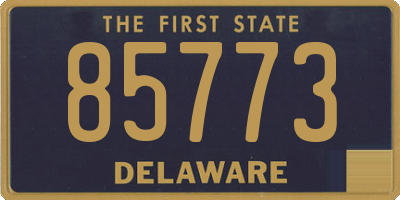 DE license plate 85773