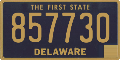 DE license plate 857730
