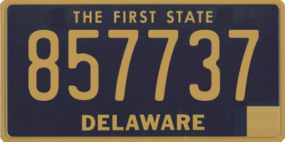 DE license plate 857737