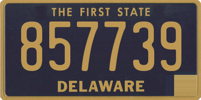 DE license plate 857739