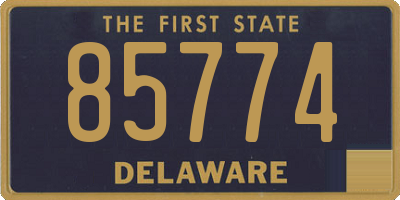 DE license plate 85774