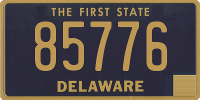 DE license plate 85776