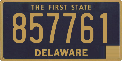 DE license plate 857761