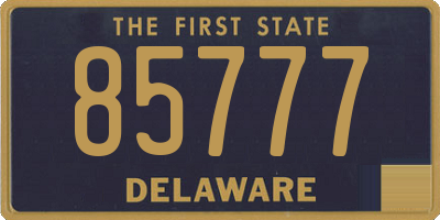 DE license plate 85777