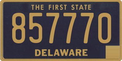 DE license plate 857770