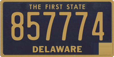 DE license plate 857774