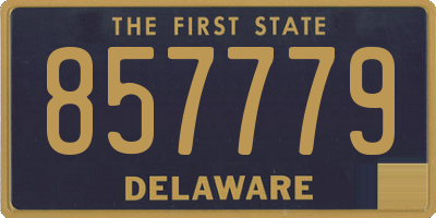 DE license plate 857779