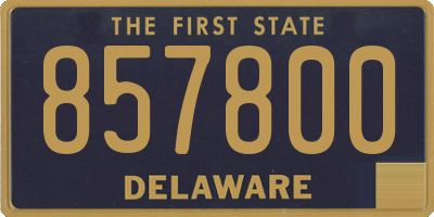 DE license plate 857800
