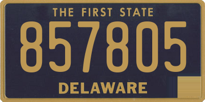 DE license plate 857805