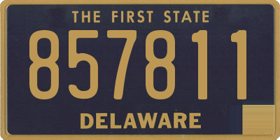 DE license plate 857811
