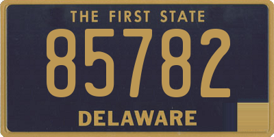 DE license plate 85782
