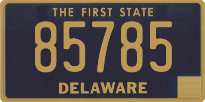 DE license plate 85785