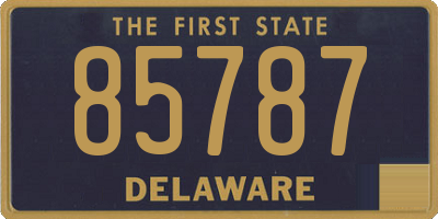 DE license plate 85787