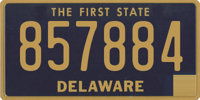 DE license plate 857884