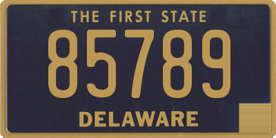 DE license plate 85789
