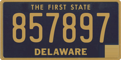 DE license plate 857897