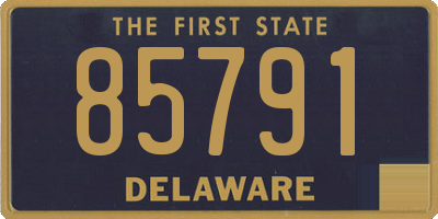 DE license plate 85791