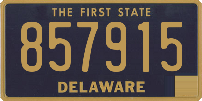 DE license plate 857915