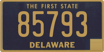 DE license plate 85793