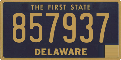 DE license plate 857937