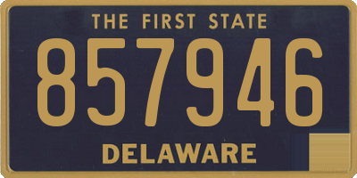 DE license plate 857946