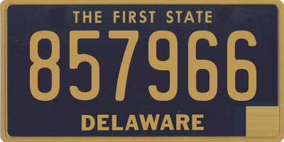DE license plate 857966