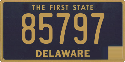 DE license plate 85797