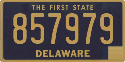 DE license plate 857979