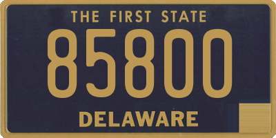 DE license plate 85800