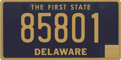 DE license plate 85801