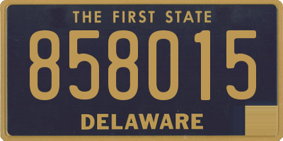 DE license plate 858015