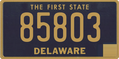DE license plate 85803