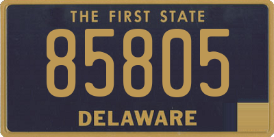 DE license plate 85805
