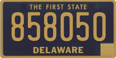 DE license plate 858050