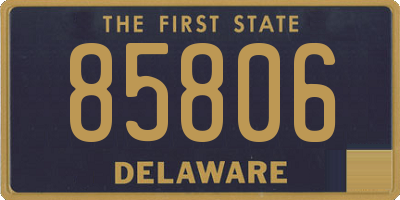 DE license plate 85806