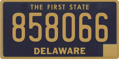 DE license plate 858066