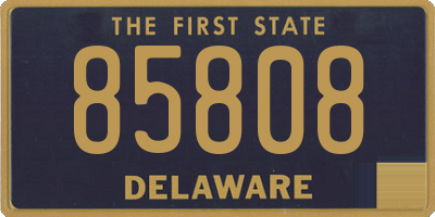 DE license plate 85808