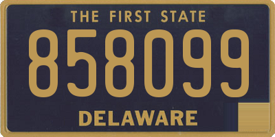 DE license plate 858099