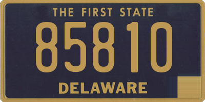 DE license plate 85810