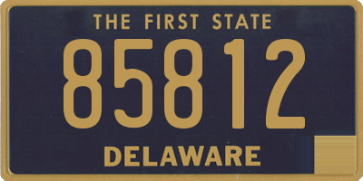 DE license plate 85812