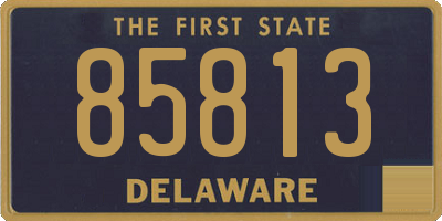 DE license plate 85813