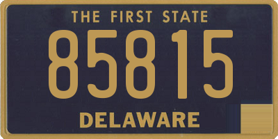 DE license plate 85815