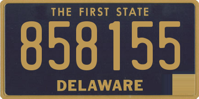 DE license plate 858155