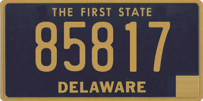 DE license plate 85817