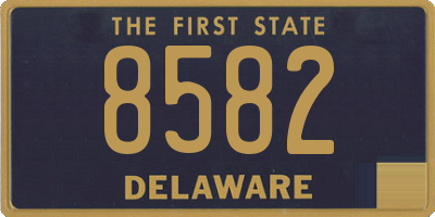 DE license plate 8582