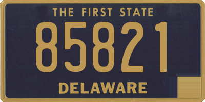 DE license plate 85821