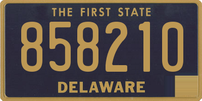 DE license plate 858210