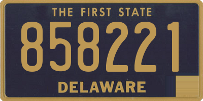 DE license plate 858221