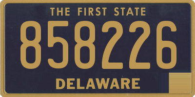 DE license plate 858226